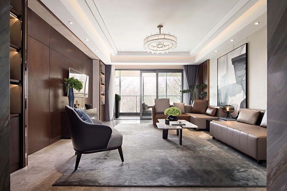 佛山市金地&middot;招商臻玥府輕奢風(fēng)格四居室裝修案例