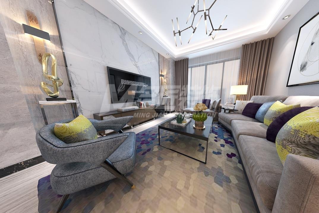 日照市新都花園現(xiàn)代簡(jiǎn)約風(fēng)格三居室裝修案例