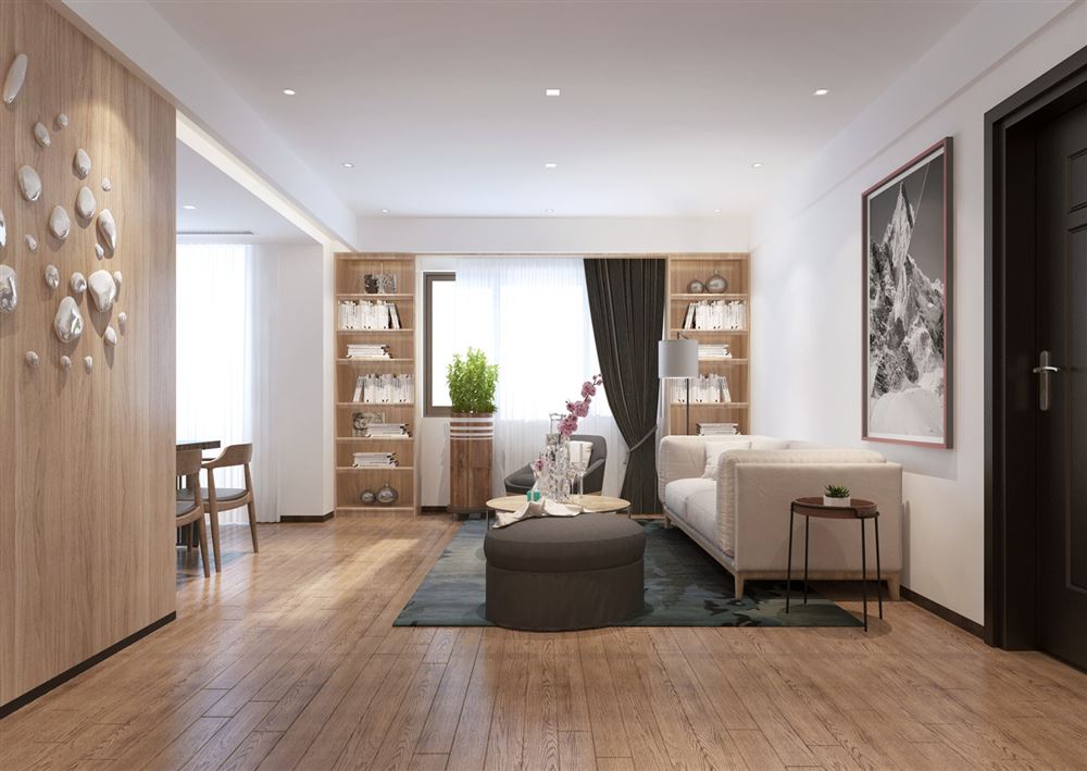 佛山市廣佛新世界花園洋房新古典風(fēng)格三居室裝修案例