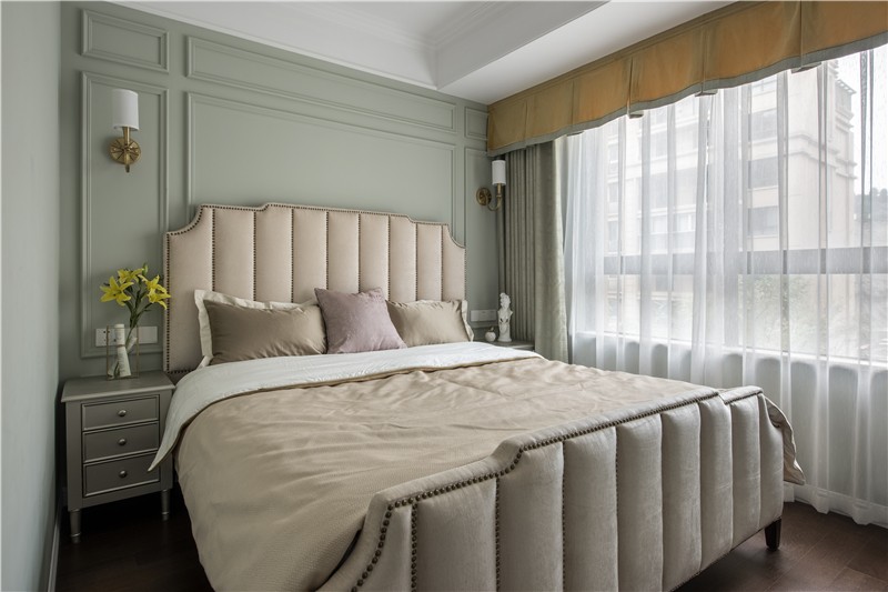 現(xiàn)代美式風格家裝設(shè)計室內(nèi)裝修效果圖-次臥