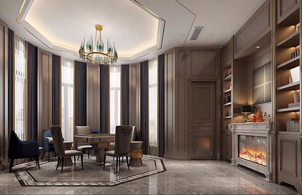 佛山市保利清能和府輕奢風(fēng)格別墅裝修案例