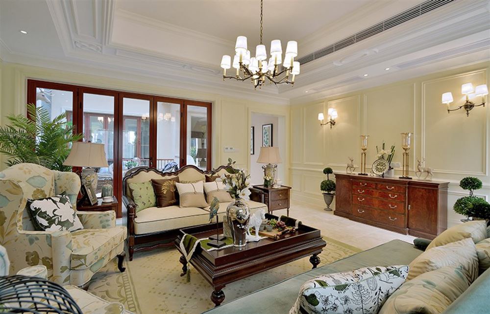 汕頭市璟璽園美式風(fēng)格三居室裝修案例