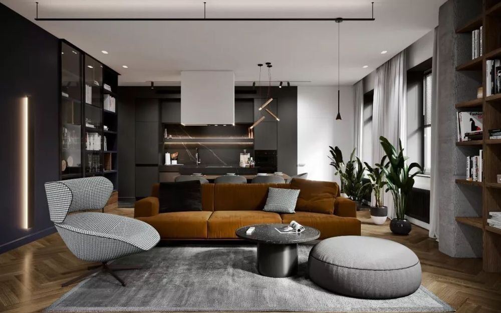 昭通市晟博上層北歐風格三居室裝修案例