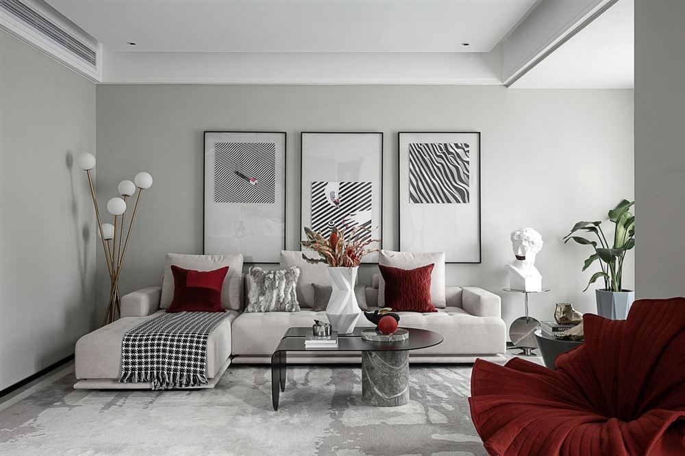 江門市陽光新城現(xiàn)代簡約風(fēng)格三居室裝修案例