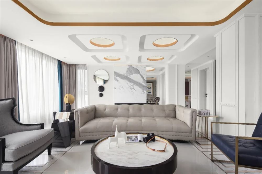 湛江市天潤(rùn)御海灣輕奢風(fēng)格復(fù)式裝修案例