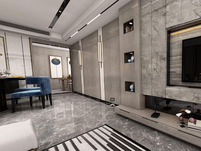 茂名市名門世家輕奢風(fēng)格四居室裝修案例