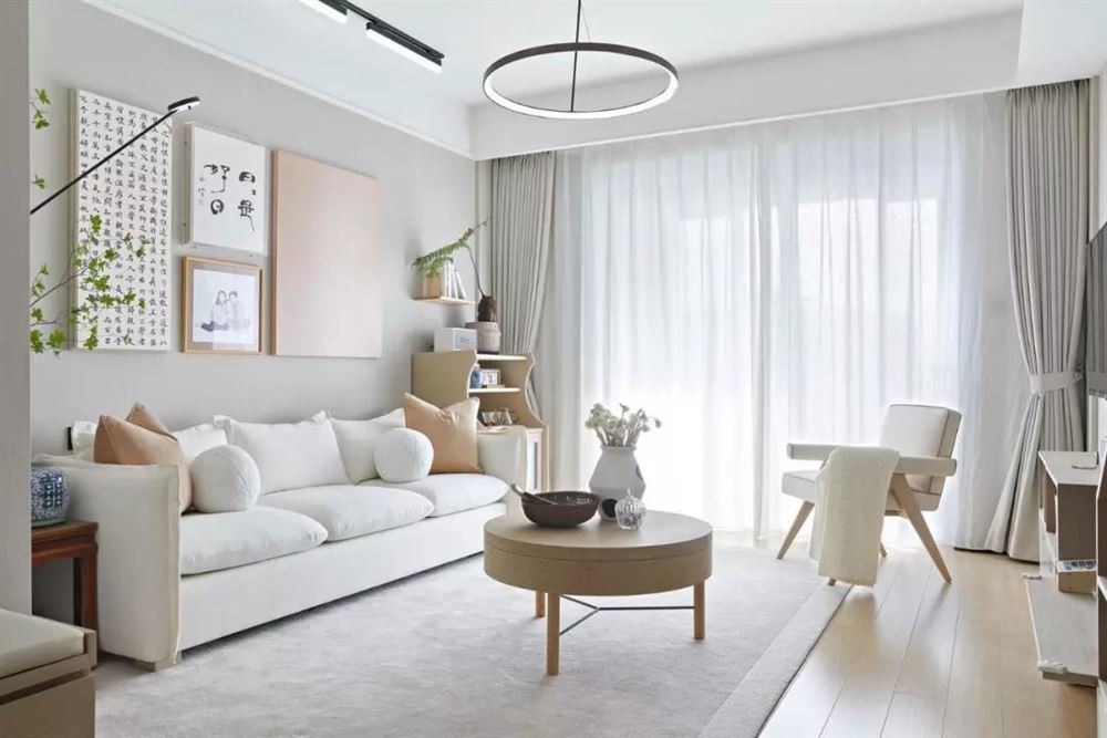 佛山市旭輝恒基鉑仕灣現(xiàn)代簡約風格三居室裝修案例