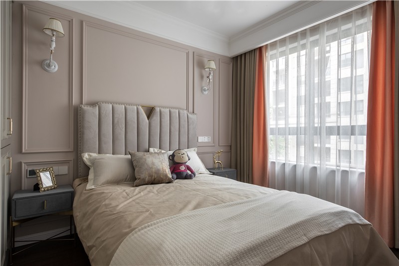 現(xiàn)代美式風格家裝設(shè)計室內(nèi)裝修效果圖-主臥