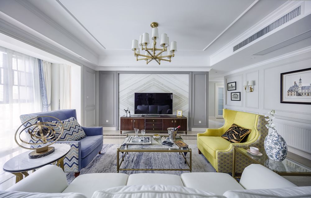 湛江市城市假日花園歐式風(fēng)格四居室裝修案例