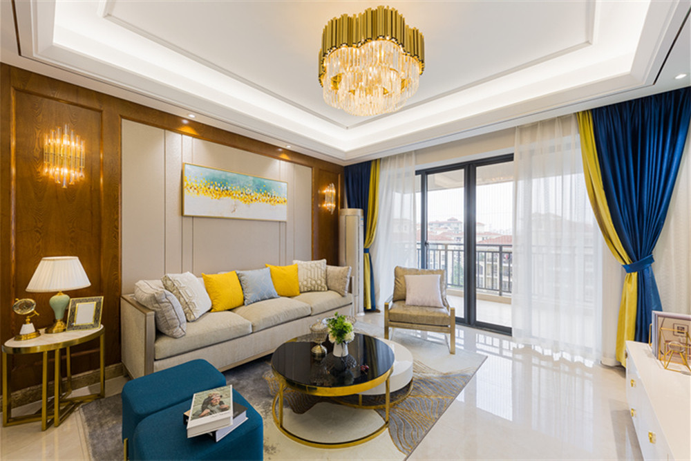 海口市昌茂水木清華輕奢風(fēng)格三居室裝修案例