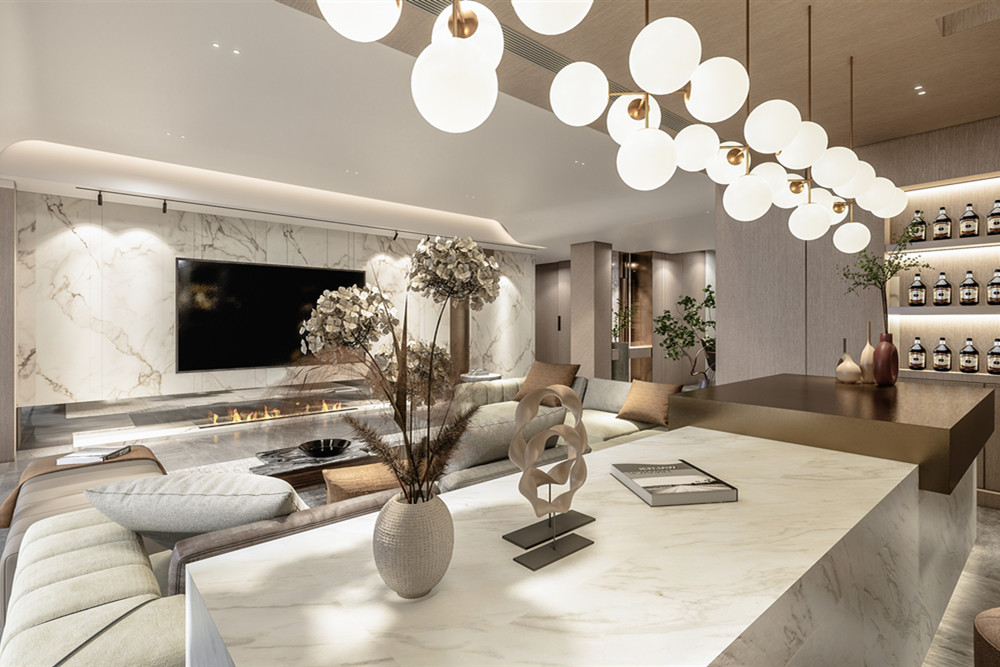 汕頭市和府現(xiàn)代簡(jiǎn)約風(fēng)格四居室裝修案例