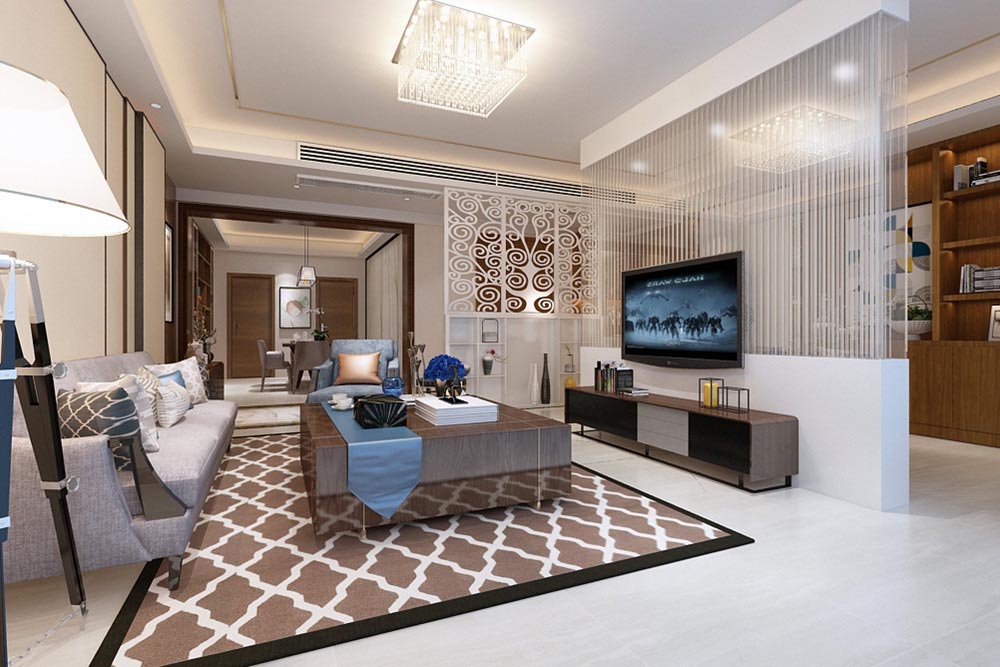 江門市恩平繁星小鎮(zhèn)現(xiàn)代簡(jiǎn)約風(fēng)格四居室裝修案例