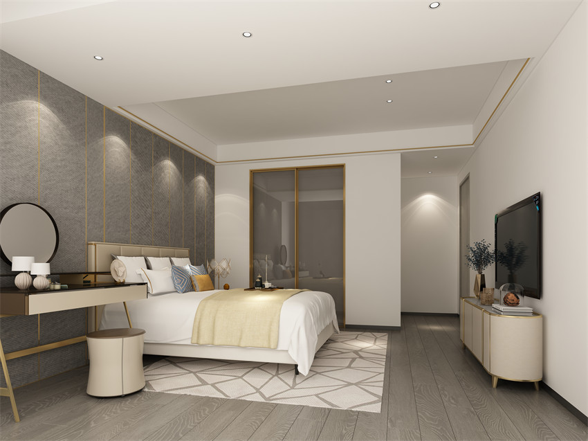 廣州市新世界花園輕奢風(fēng)格三居室裝修案例