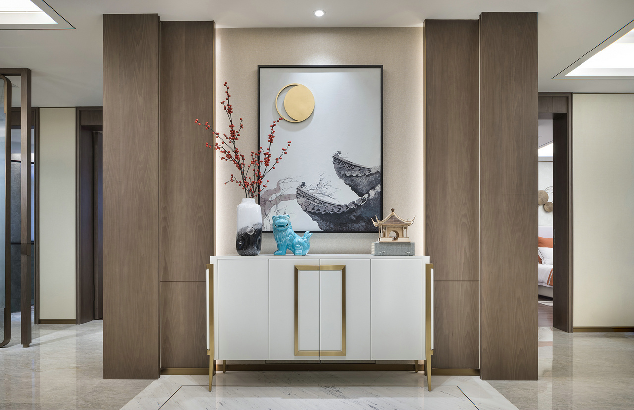 廣州市中海康城新中式風(fēng)格四居室裝修案例