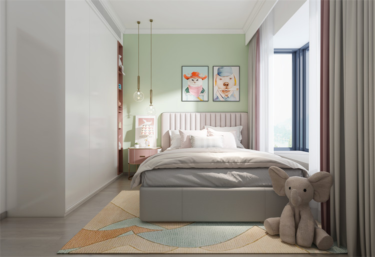 廣州市越秀東園新村新中式風格四居室裝修案例