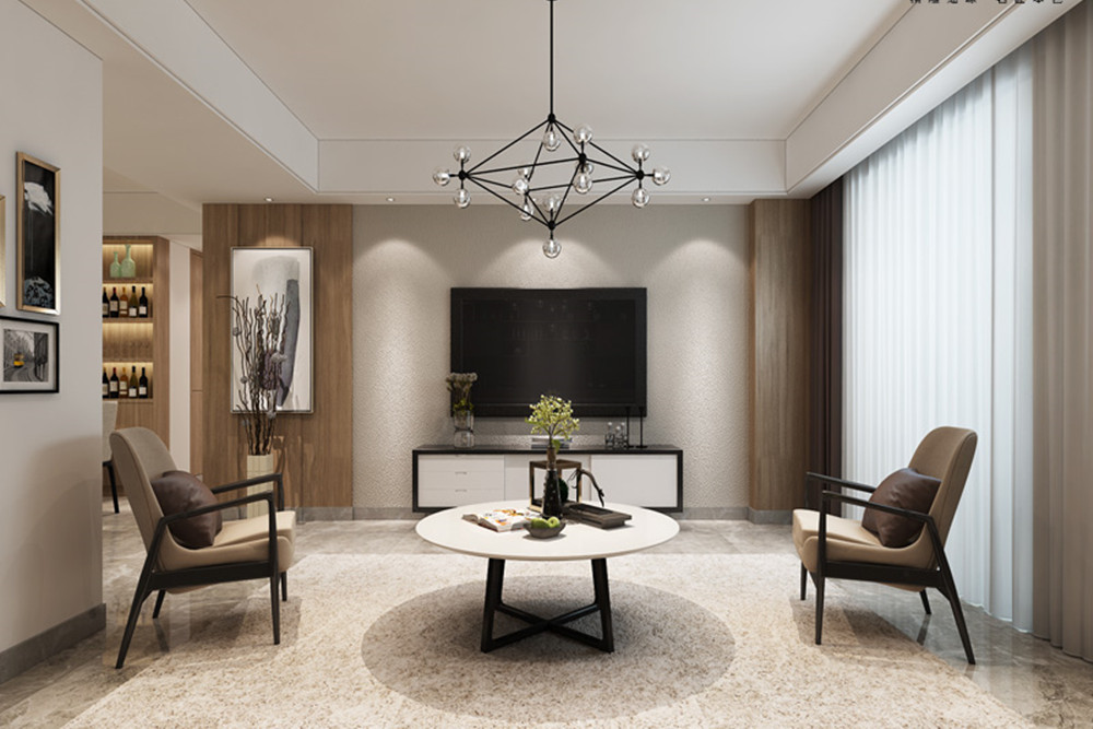 合肥市城改&middot;移湖觀邸現(xiàn)代簡約風格三居室裝修案例