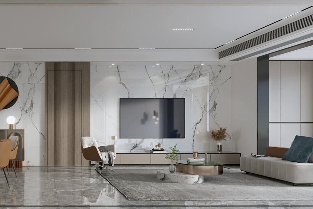 嘉興市當(dāng)代和山悅MOMA現(xiàn)代簡(jiǎn)約風(fēng)格三居室裝修案例