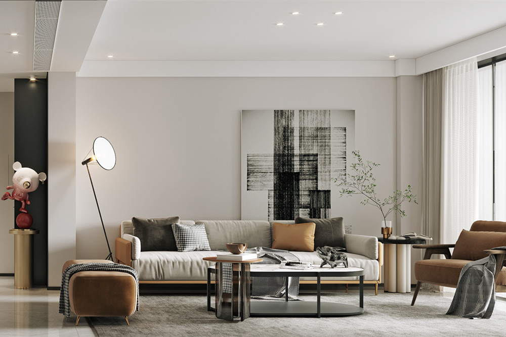 嘉興市海樾風(fēng)華現(xiàn)代簡約風(fēng)格四居室裝修案例