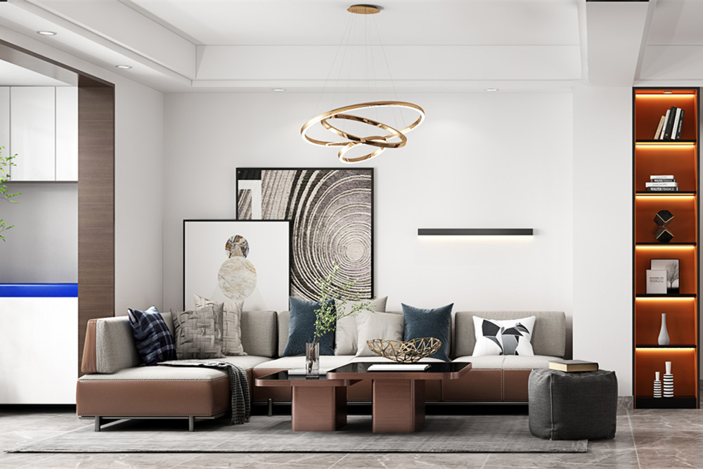 嘉興市海樾風(fēng)華現(xiàn)代簡約風(fēng)格三居室裝修案例