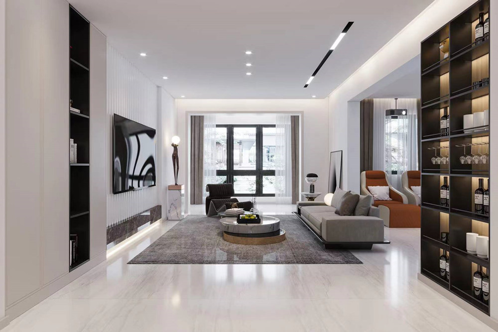 連云港市東方之珠(灌南)現(xiàn)代簡約風(fēng)格三居室裝修案例