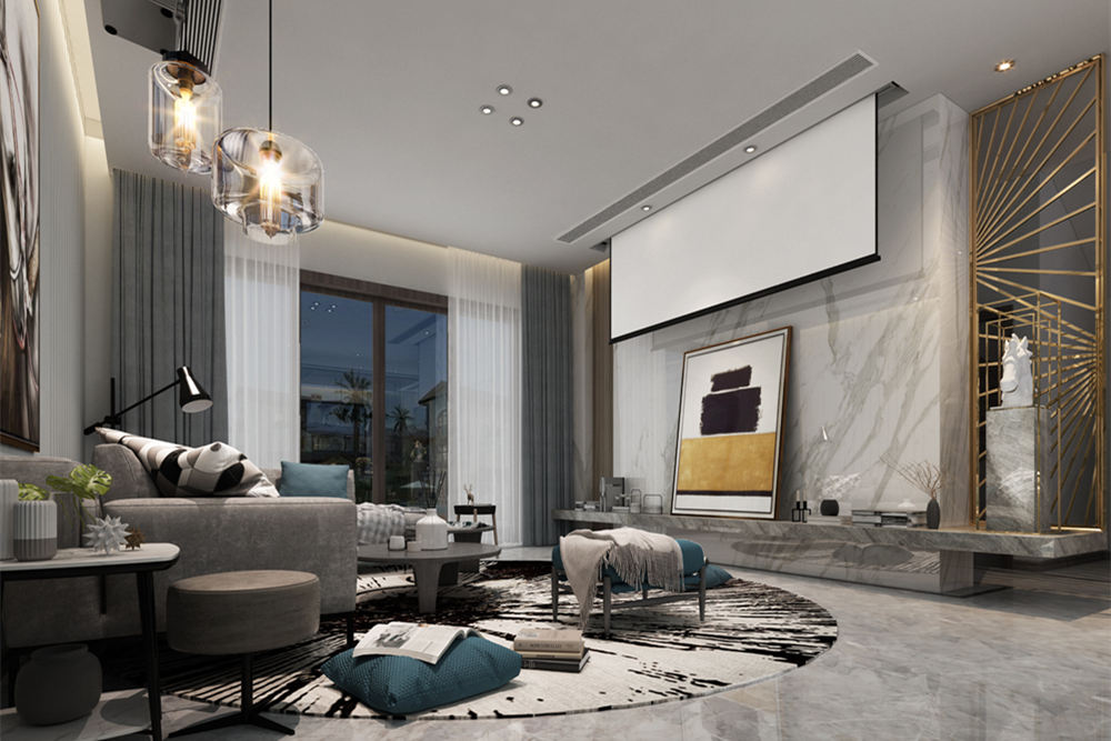 韶關(guān)市中核錦苑現(xiàn)代簡約風(fēng)格別墅裝修案例