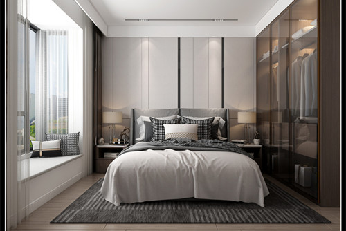 玉林市歐景嘉園現(xiàn)代簡(jiǎn)約風(fēng)格三居室裝修案例