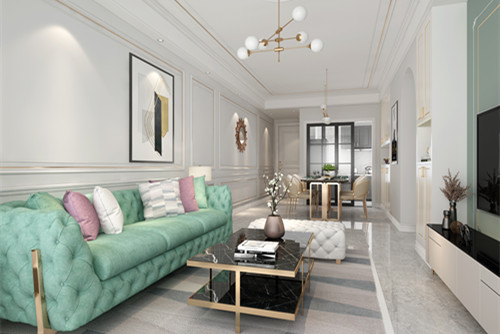 玉林市彰泰城美式風(fēng)格四居室裝修案例