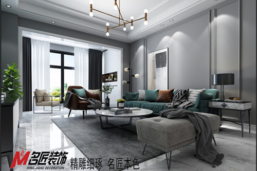 梧州市榜山三級(jí)45號(hào)住宅樓現(xiàn)代簡(jiǎn)約風(fēng)格三居室裝修案例