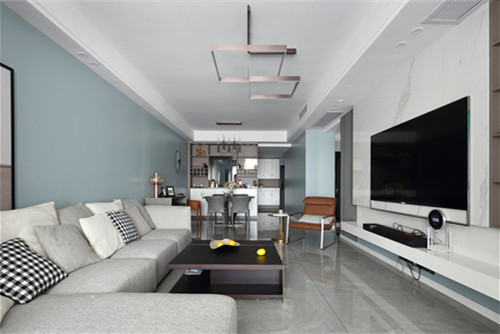 德陽市金山國際現(xiàn)代簡約風(fēng)格三居室裝修案例