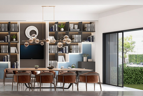 德陽市東辰小區(qū)現(xiàn)代簡約風格三居室裝修案例