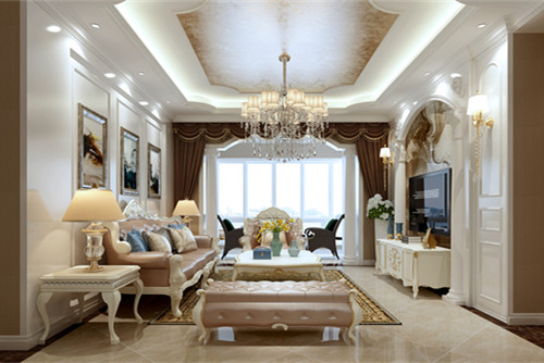 德陽(yáng)101-200平米歐式風(fēng)格乾坤天悅裝修設(shè)計(jì)效果圖