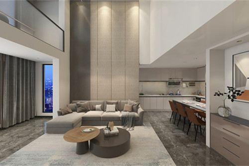 德陽市豪庭現(xiàn)代簡約風(fēng)格三居室裝修案例