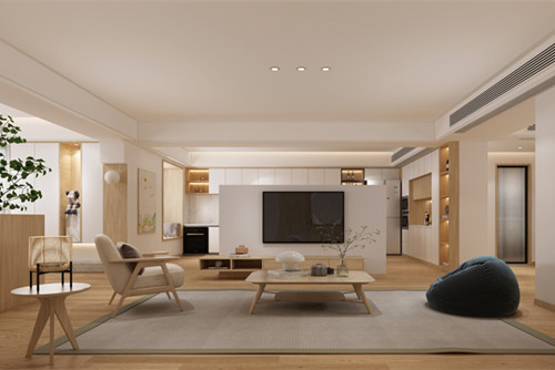 潮州市安盛花園現(xiàn)代簡約風(fēng)格三居室裝修案例