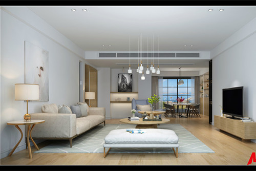 湛江市帝景居住宅小區(qū)現(xiàn)代簡約風(fēng)格三居室裝修案例