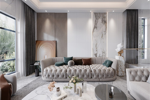 陽江市東泰花園一期美式風(fēng)格別墅裝修案例