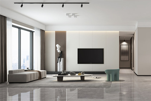 海口市海鑫城現(xiàn)代簡約風格三居室裝修案例