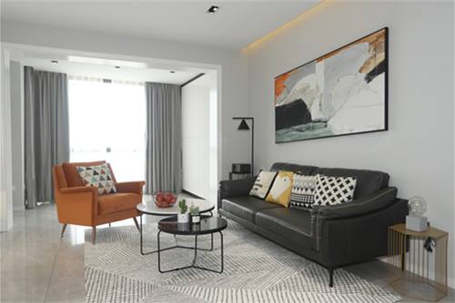 ?？谑协h(huán)球100寶龍城現代簡約風格三居室裝修案例