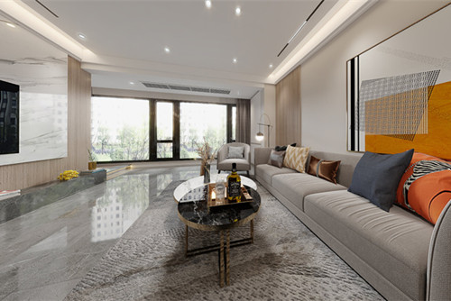 自貢市對景東路7號院現(xiàn)代簡約風(fēng)格三居室裝修案例