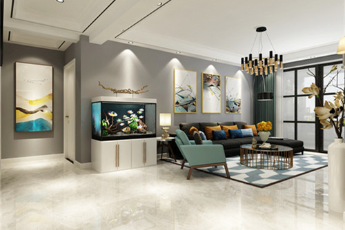 泰州市百合苑現(xiàn)代簡約風格三居室裝修案例