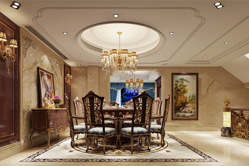 泰州市百合苑歐式風格別墅裝修案例