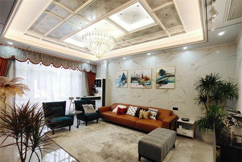 玉林市新都香格里拉輕奢風格別墅裝修案例