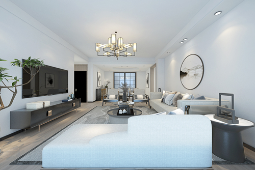 百色市興旺家園小區(qū)現(xiàn)代簡約風格三居室裝修案例