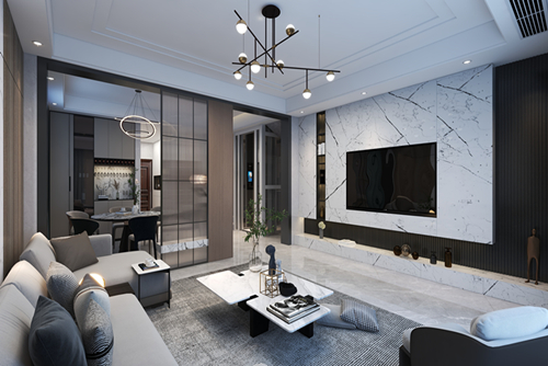 陽江市東泰花園一期現(xiàn)代風(fēng)格別墅裝修案例