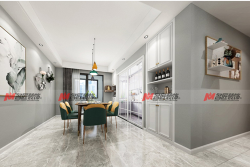 泉州市美的&middot;智慧城混搭三居室裝修案例