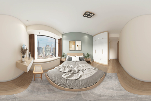 江門(mén)市碧桂園公園1號(hào)北歐風(fēng)格三居室裝修案例