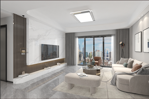 江門市鶴山新華城現(xiàn)代風(fēng)格三居室裝修案例