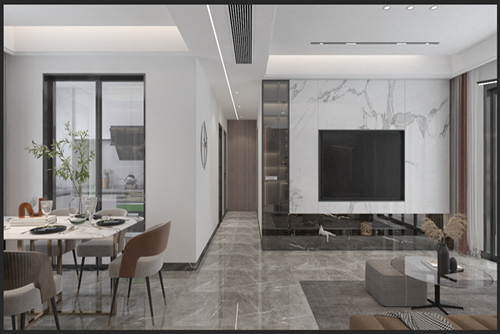 江門市碧桂園山水豪園現(xiàn)代風(fēng)格三居室裝修案例