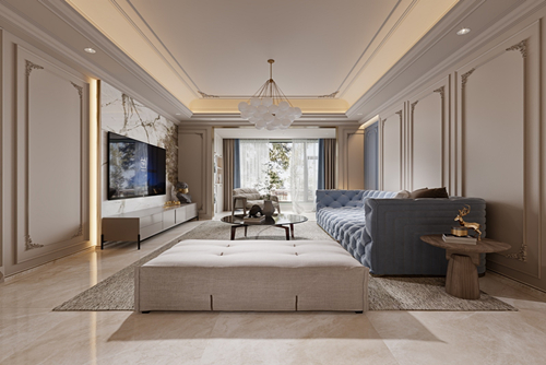 江門市雅逸尚都現(xiàn)代簡(jiǎn)約風(fēng)格三居室裝修案例