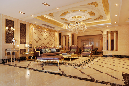 佛山市復(fù)地公園和光歐式風(fēng)格別墅裝修案例