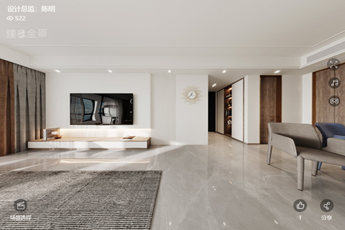 衢州市鳳棲小區(qū)現(xiàn)代簡約風(fēng)格三居室裝修案例